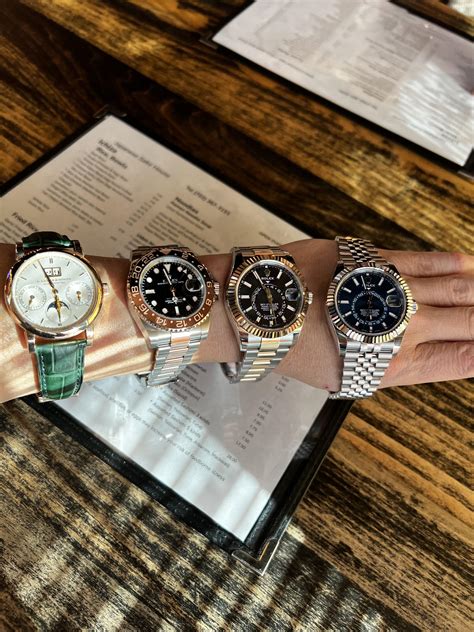 When friends meet for dinner. : r/rolex 